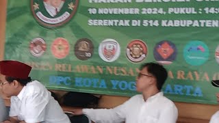 DEKLARASI BRNR ( BARISAN RELAWAN NUSANTARA RAYA)  DPC JOGJA dukungan untuk MBG