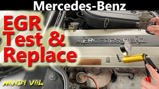 Mercedes-Benz EGR Valve Test and Replace on R129, similar for R107, W124, W140, W202