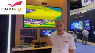 Running NoviSign's digital signage over Novastar LED controller, InfoComm 2023