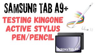 Testing active stylus on Samsung Galaxy Tab A9 plus 5G KINGONE PENCIL #kingone #pencil #samsung #tab