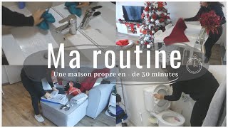 MA ROUTINE MÉNAGE DU SAMEDI MATIN EN MOINS DE 30min | Nettoie avec moi | Christmas 2023 🎄♥️