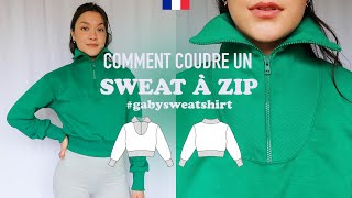 Coudre un sweat court cintré avec fermeture | Tuto couture haut