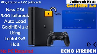 New PS4 9.00 Jailbreak Auto Load GoldHEN 2.0 Using Leeful 9v3 Host | No Need To Disconnect Internet