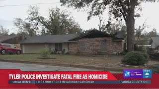 Tyler man arrested for murder after woman's body found in burning house