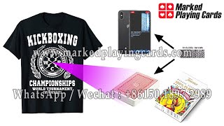 Fashionable and Comfortable T-shirt Poker Scanning Camera for Poker Tricks