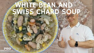 EASY OIL-FREE WHITE BEAN AND SWISS CHARD SOUP