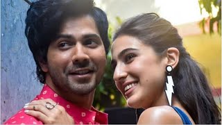 Sara Ali Khan LOVEY-DOVEY With Varun Dhawan While Posing Together At Coolie No1 Promotions