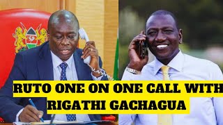 Breaking!!!William Ruto makes Emergency Call to Rigathi Gachagua ahead of Case hearing!