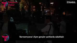 'Barınamıyoruz' diyen öğrenciler İstanbul, İzmir ve Kocaeli'de parklarda sabahladı