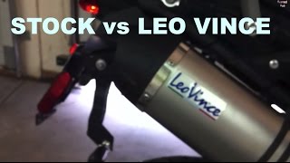 Triumph Tiger 800 XC - Stock exhaust vs Leo Vince LV-One Evo II.