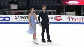 US Nationals 2022 Christina Carreira and Anthony Ponomarenko FD Practice Warm-up