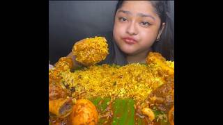 ASMR: EATING SPICY MUTTON CURRY🔥 EGG CURRY || #shorts #mukbangn#asmreating #mukbangasmr #asmr