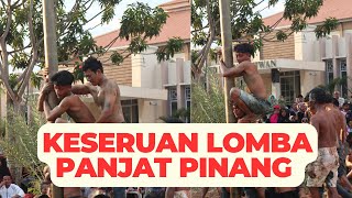 KESERUAN LOMBA PANJAT PINANG