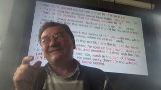 Sermon on being able to see the world as it really is, the gift of spiritual sight, John 9