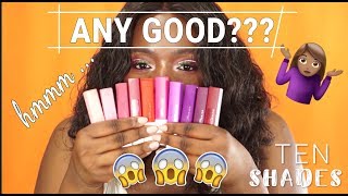 THE TRUTH ABOUT THE MAYBELLINE MATTE INK | All shades | Crystal Olisa