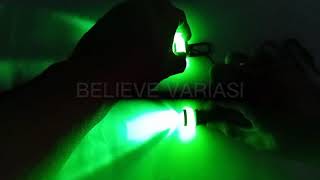 Lampu Led Mata Elang Mini Strobo Hijau Tambahan Variasi Belakang Motor | Review | Believe Variasi