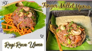 Ragi Rava Upma | Ragi Vegetable Upma | Healthy Finger Millet Upma