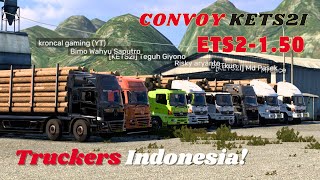 🔴[LIVE] Convoy KETS2I Pengiriman Kayu Hasih Hutan || Dolanan Game Euro Truck Simulator 2