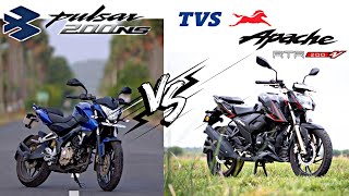 TVS Apache RTR 200 4V VS Bajaj Pulsar NS200 | Detailed Comparison | SC