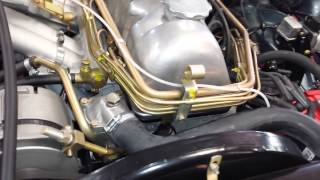 Mercedes 280sl W113 Pagoda engine compartment after restoration #280sl