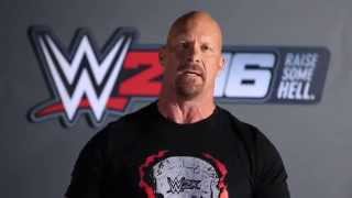 Stone Cold Steve Austin welcomes Arnold Schwarzenegger to WWE 2K16