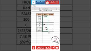 N and T Formula #short #msexcel #excel #exceltips #exceltutorial #microsoftexcel #developer #short