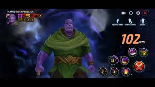 Thanos in Wise Harvester suit skills preview | Marvel Future Fight