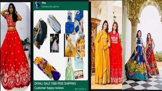 Rs 1399 range lehenga/9842990693/ half saree/Diwali lehenga/ Fully stitched/ choli haul/  lehenga