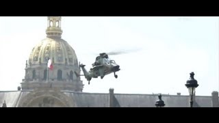 14 JUILLET 2013:"Commandos héliportés sur Paris"."Helicopters troops on Paris"