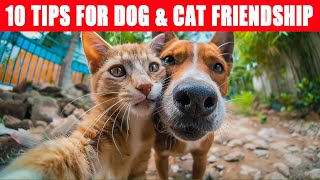 10 Proven Tips to Create the Ultimate Dog and Cat Friendship! 🤯👥