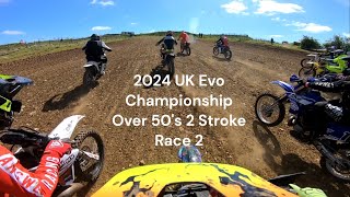 2024 UK EVO Championship. Round 2. Marshfield Mx Track. Over 50's Modern 2 Stroke. Race 2