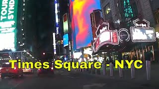 NYC Sunday Night Drive through Times Square