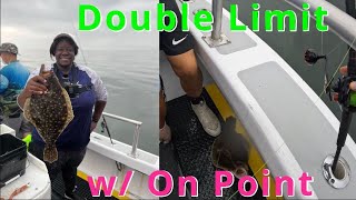 First Double Limit of the Fluke Season | On Point Sportfishing