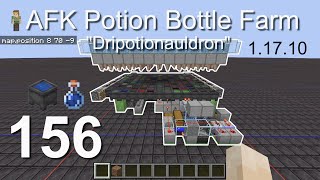 How to build an AFK Potion Bottle Farm (1.17.10) - Minecraft Bedrock Tutorials(156)