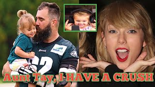 Baby Wyatt Kelce Tells Aunty Taylor Swift this  Secret About her Crush in Preschool