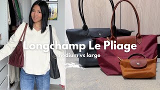 LONGCHAMP COLLECTION | Le Pliage Medium vs Large