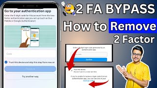 Facebook go to your authentication app problem 2024 | Two factor authentication lost phone code