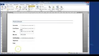 CAT 11 MS Word 2010 - 13 Using Electronic Forms