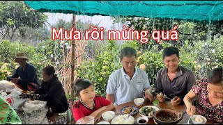 Cả Nhà Vui Mừng Khi Trời Đổ Cơn Mưa Đầu Mùa Công Việc  Của Người Nông Dân Làm Đầu Tiên . BLMT # 116