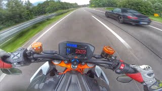 KTM Superduke 1290r VS Train (kind of...)