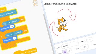 How to Move your Sprite Foward, Backwards And Jump! | Easy Tutorial | Scratch