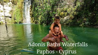 Adonis Baths Waterfalls in Paphos, Cyprus