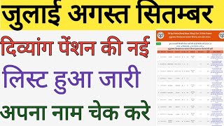 दिव्यांग पेंशन की नई सूची कैसे चेक करे।Divyang pension list check 2024-25!विकलांग पैंशन कैसे चेक करे