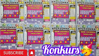 #zdrapki #lotto #490❗️🥳🍀KONKURS 🥳🍀KRZYŻÓWKA XXL➡️ KOLEJNE WYGRANE ❤️ZDRAPKI WIDZÓW❤️