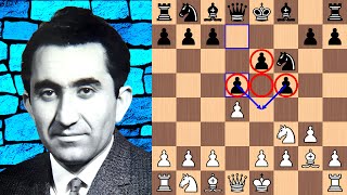 Tigran Petrosian destroys Dutch Stonewall in 23 moves