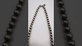 Sterling bead necklace by Tiffany & Co found in an auction lot #tiffanyandco #vintagejewelry #haul