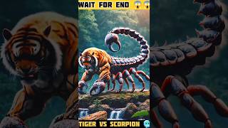 Wait for end 😱~Tiger vs scorpion 🥶 #ai #shorts #youtubeshorts #camparison