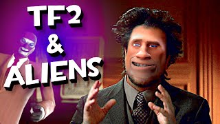 ALIENS in TF2!! Talking about the game's initial concepts and Playing 2fort invasion!