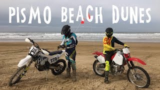 Racing Dirt Bikes Around the Pismo Beach Dunes!