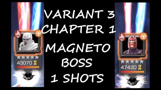 Variant 3 Polar Opposites Magneto Boss 1 shot | MARVEL CONTEST OF CHAMPIONS | MCOC |